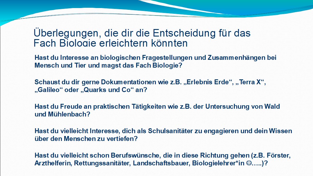 GSS Wahlpflichtfach Biologie Bild 7