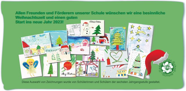 Weihnachtskarte 2022 der GSS