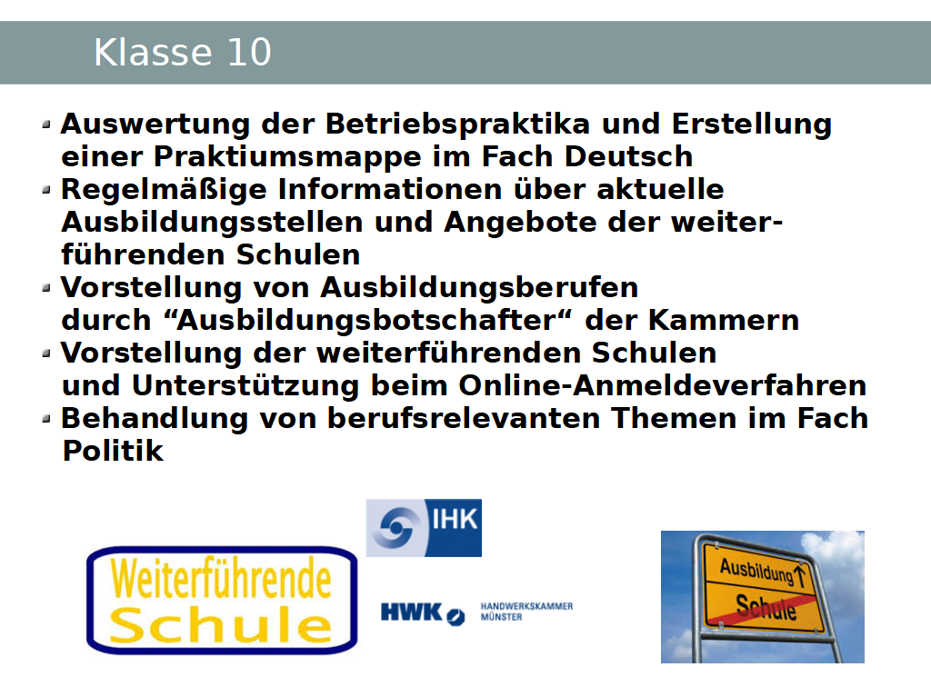 Präsentation Berufsorientierung